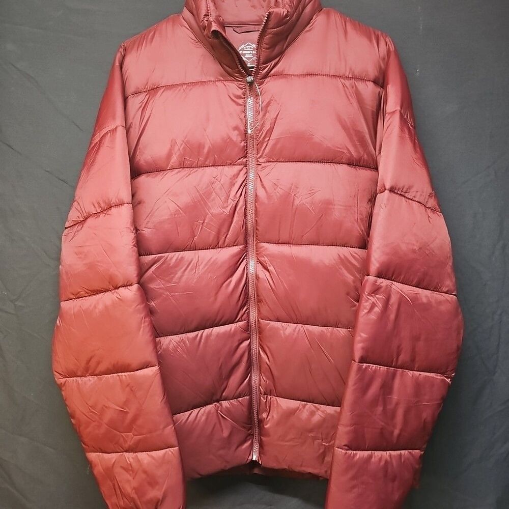 St Johns Bay  Puffer Jacket  Maroon/red Size Medium